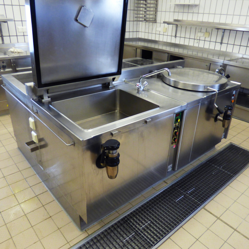 Elro Druckgarbraisiere mit Ablauf- und Wasserhahn